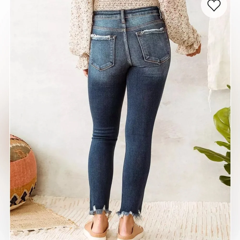 Buckle Hudson Mid-Rise Ankle Skinny Denim Jeans 24 Dark Wash BRIDGE BY GLY - Picture 2 of 15